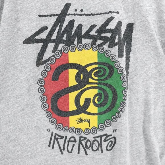 STUSSY Irie Roots Heather Gray Tank Top Women's XS - Misshapen - Picture 3 of 4